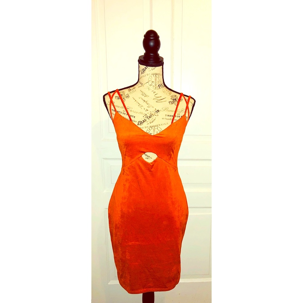 Charlotte Russe orange dress, NWT, size medium